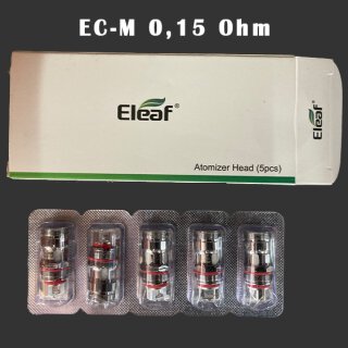 Eleaf - EC-M Heads 0,15 Ohm für IJUST/Melo Clearomizer im 5er Pack
