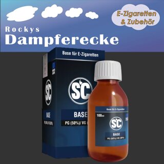 SC - Liquidbasen 50/50 VG/PG 100 ml 0 mg/ml mit Steuer