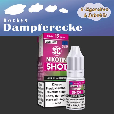 POPDROP Nikotin-Shot 70/30, Basen für E-Zigaretten