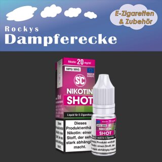 SC-Nikotin 10 ml mit 20 mg/ml Nikotin (50/50 - VG/PG) mit Steuer